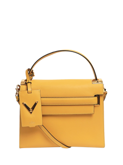 Pre-loved Valentino My Rockstud Leather Shoulder Bag, Yellow, Yellow