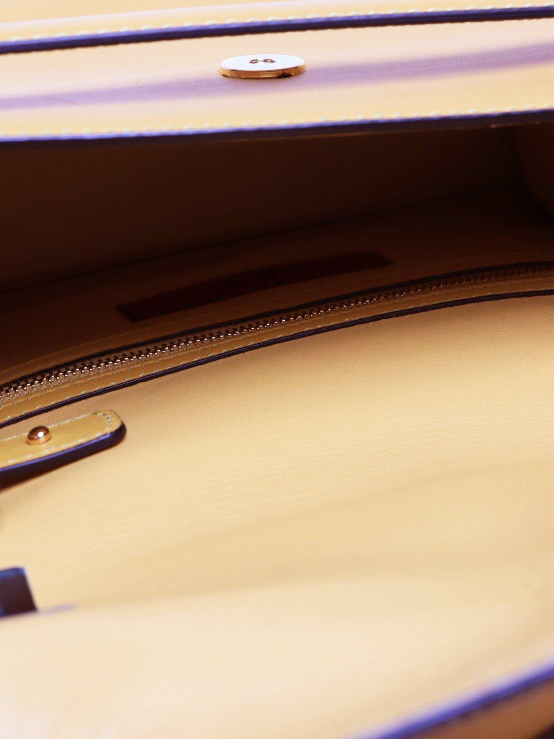 Product image 7 of 7, which shows Pre-loved Valentino My Rockstud Leather Shoulder Bag, Yellow