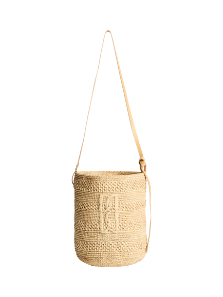 By Malene Birger Mirabellee Straw Bucket Bag, Undyed, Undyed