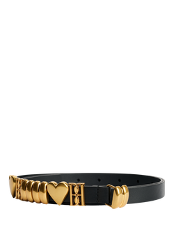 By Malene Birger Ounlas Leather Belt, Black