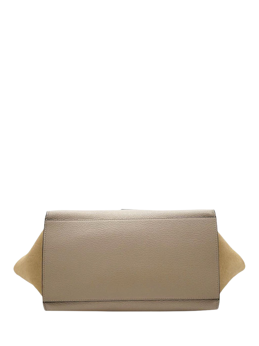 Product image 7 of 10, which shows Pre-loved CELINE Trapeze Leather and Suede 2-Way Bag, Neutral