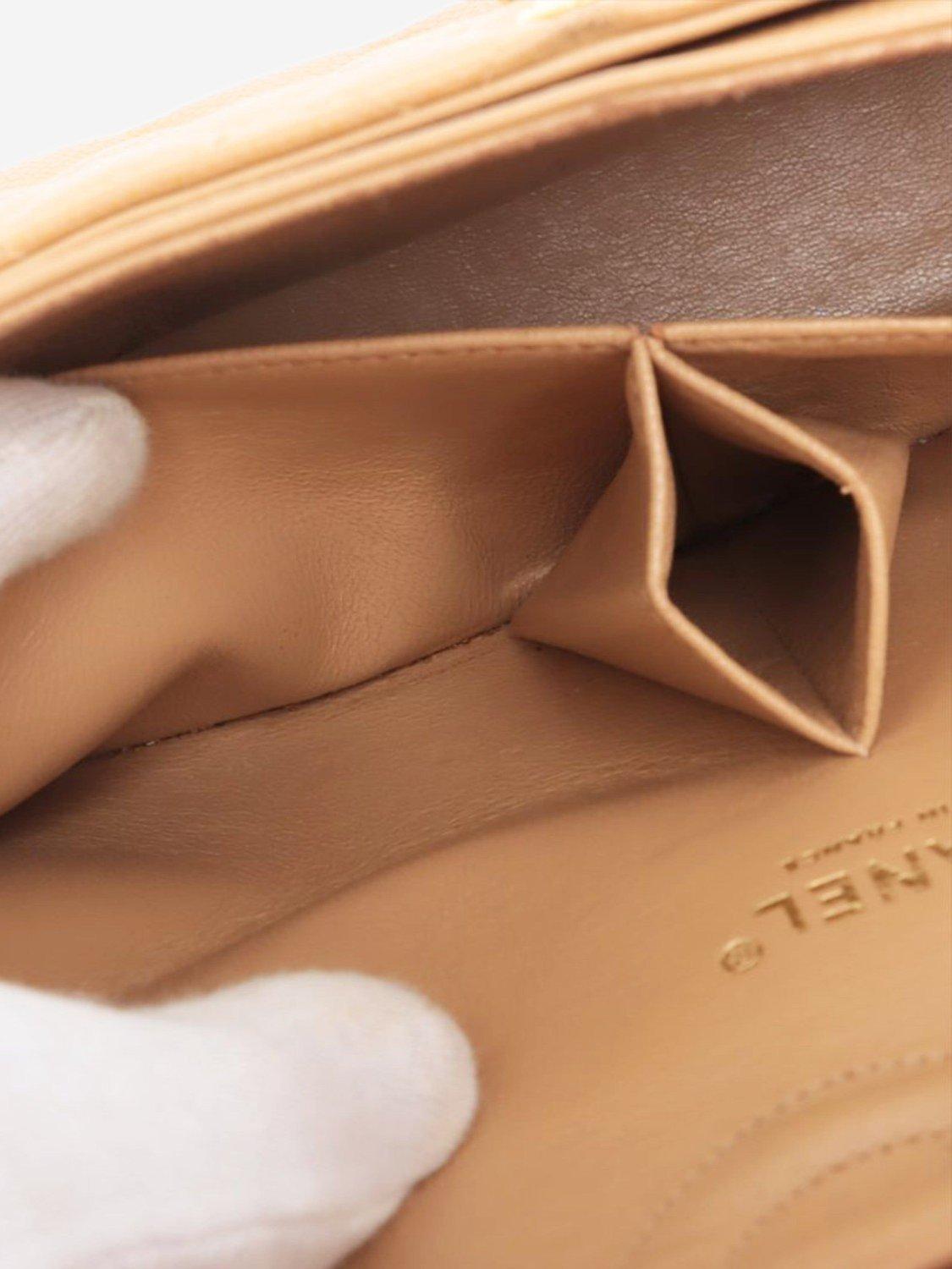 Product image 9 of 10, which shows Pre-loved CHANEL Vintage 2003 Medium Caviar Classic Double Flap Bag, Neutral