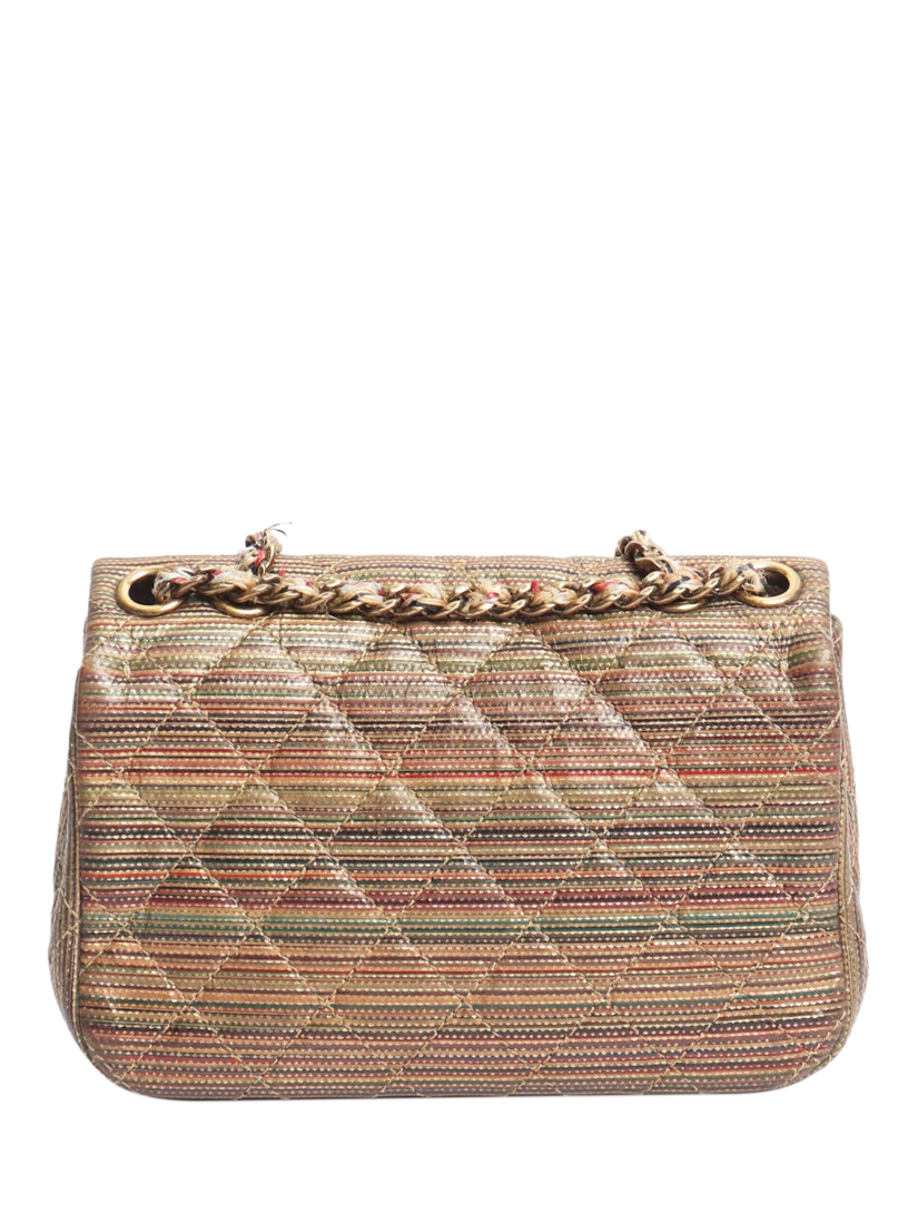 Product image 2 of 8, which shows Pre-loved CHANEL 2015 Mini Classic Single Flap Bag, Gold