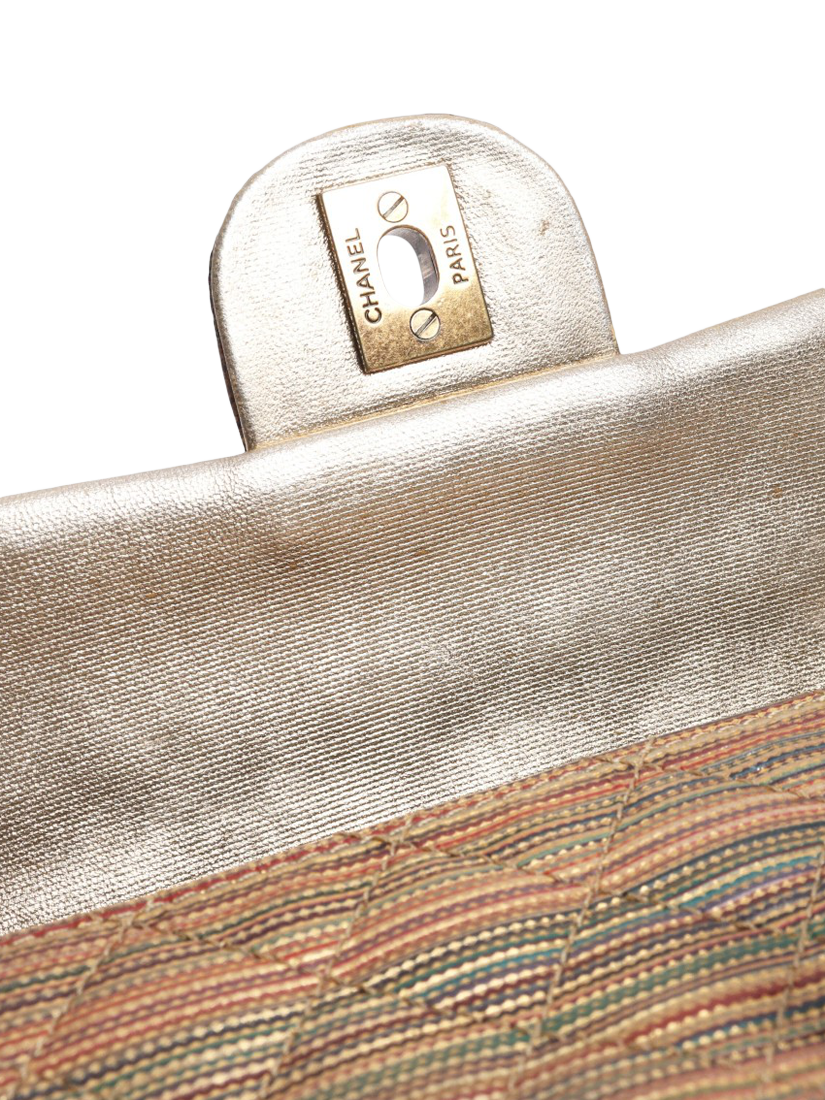 Product image 5 of 8, which shows Pre-loved CHANEL 2015 Mini Classic Single Flap Bag, Gold