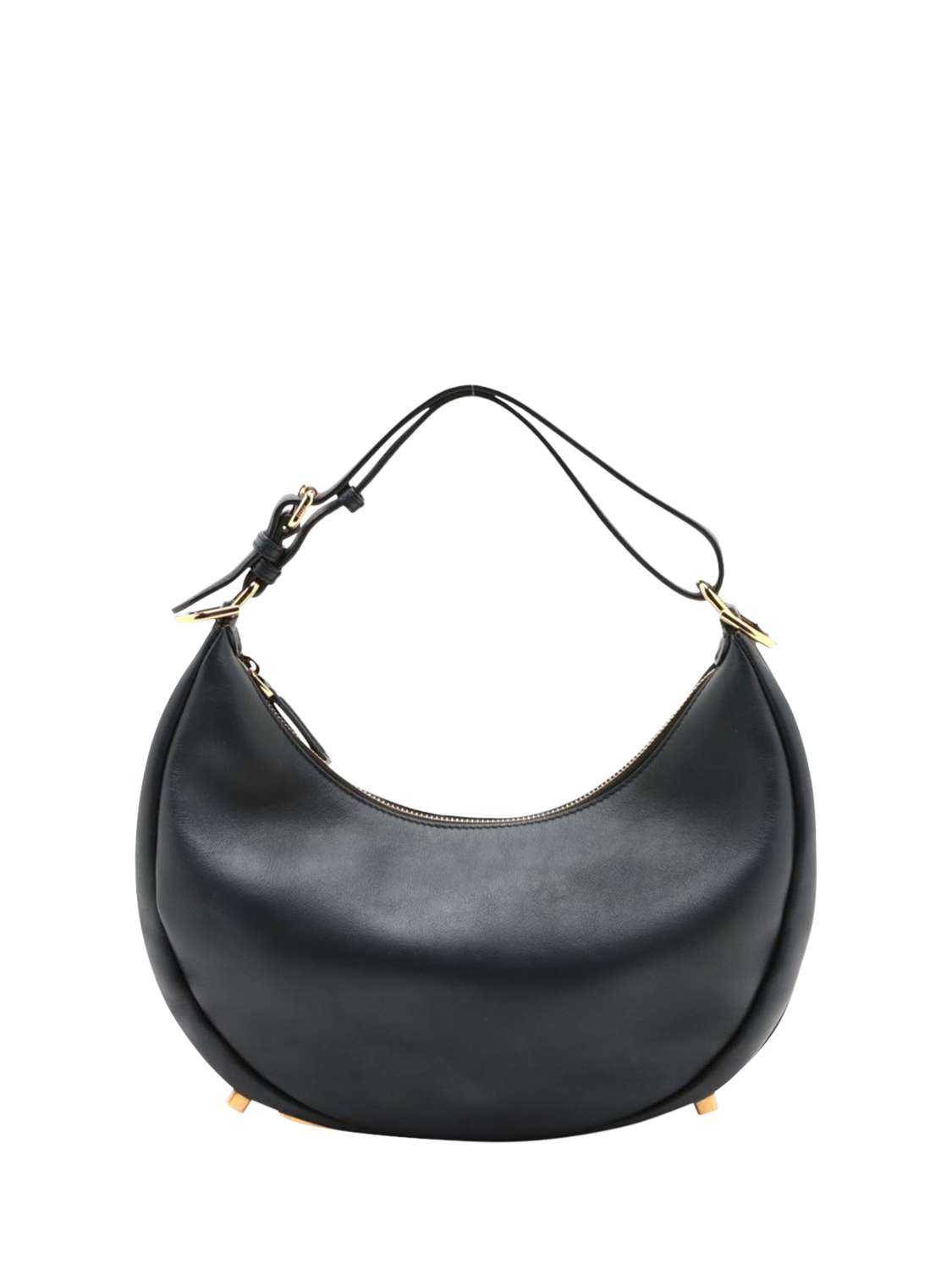 Product image 2 of 9, which shows Pre-loved Fendi Leather Shoulder Bag, Navy