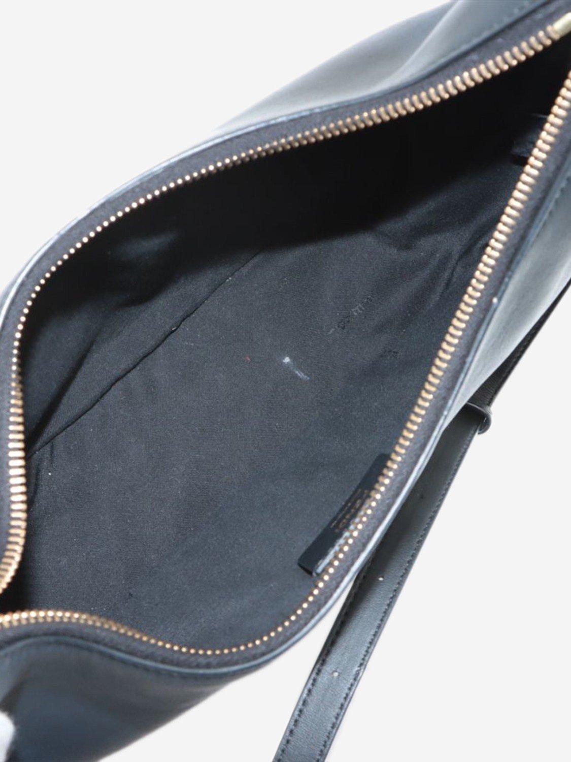 Product image 7 of 9, which shows Pre-loved Fendi Leather Shoulder Bag, Navy