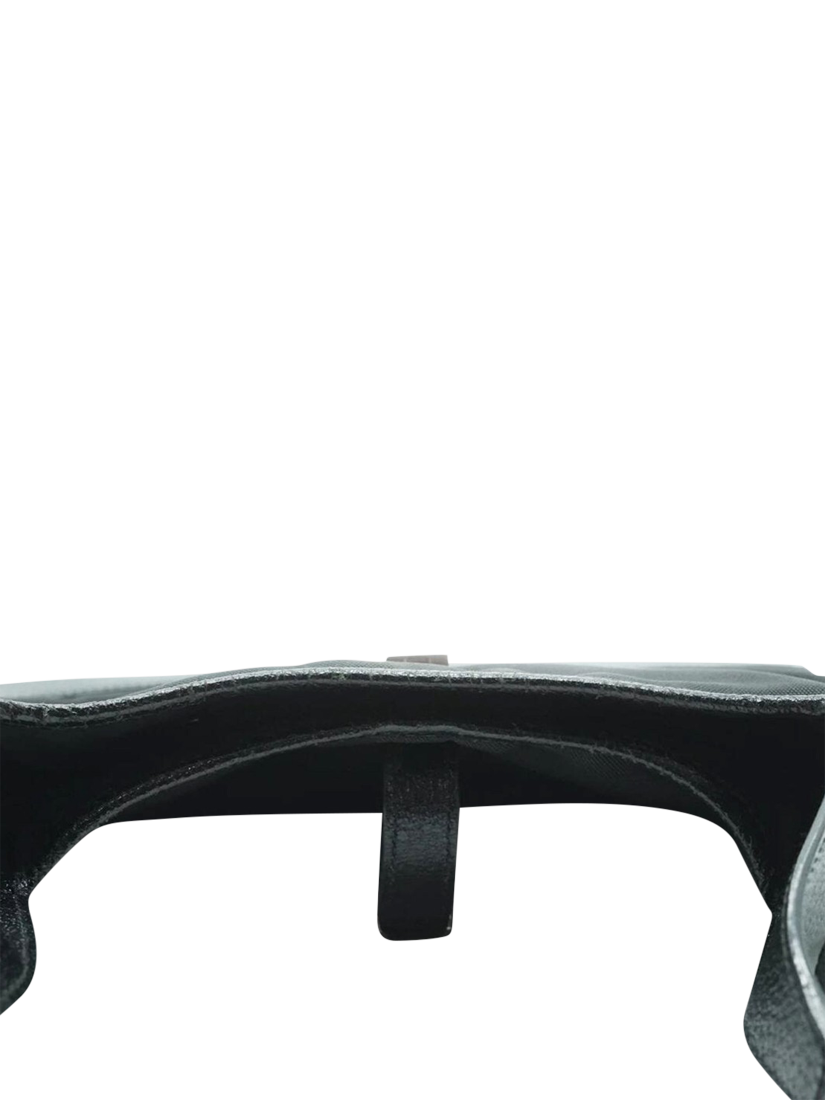 Product image 9 of 10, which shows Pre-loved GUCCI Mini Jackie Canvas and Leather Bag, Black