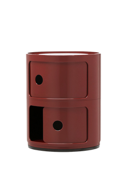 Kartell Componibili 2-Tier Side Table - view 2, Burgundy