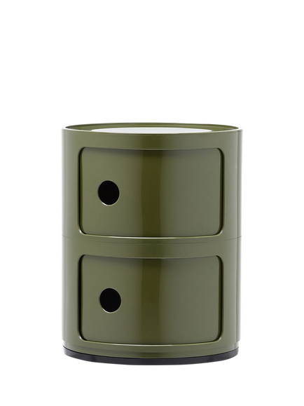 Kartell Componibili 2-Tier Side Table, Green