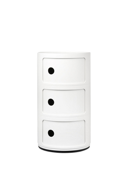Kartell Componibili 3-Tier Side Table, White