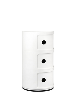 Kartell Componibili 3-Tier Side Table - view 2, White