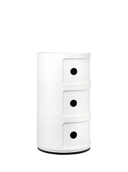 Kartell Componibili 3-Tier Side Table - view 2, White