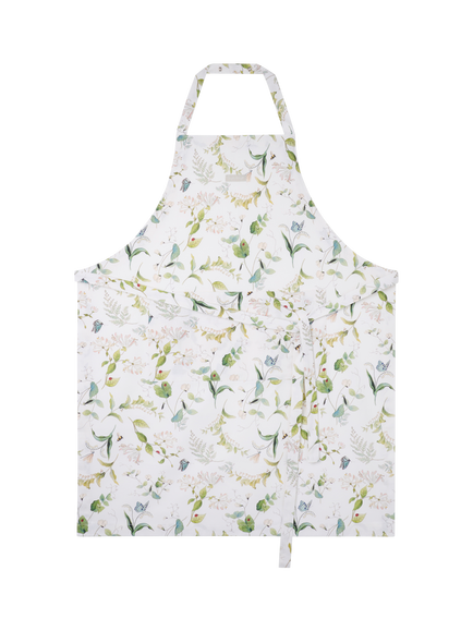 Sophie Allport Wild Floral Cotton Apron, Natural