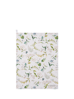 Sophie Allport Wild Floral Cotton Tea Towel, Natural