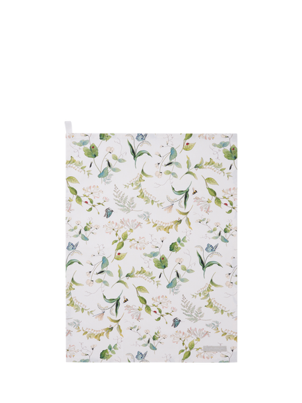 Sophie Allport Wild Floral Cotton Tea Towel, Natural