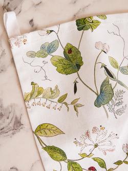 Sophie Allport Wild Floral Cotton Tea Towel - view 2, Natural