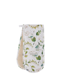 Sophie Allport Wild Floral Double Oven Glove, Natural