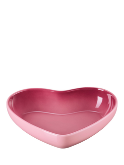 Le Creuset Stoneware Heart Cereal Bowl, 20cm, Rose Quartz - view 2, Rose Quartz