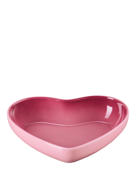 Le Creuset Stoneware Heart Cereal Bowl, 20cm, Rose Quartz - view 2, Rose Quartz