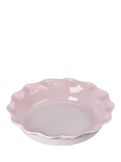 Le Creuset Stoneware Heritage Pie Dish, 23cm, Shell Pink