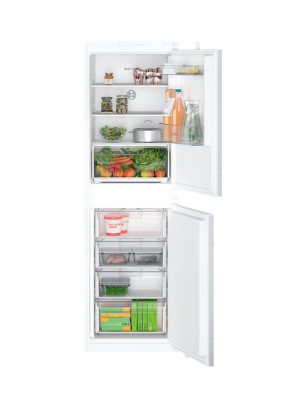 Bosch OUTLET Series 2 KIN85NSE0G Integrated 50/50 Fridge Freezer, Like New, White, White