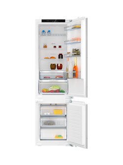 NEFF OUTLET N50 KI7962FD0G Integrated 70/30 Fridge Freezer, Right-Hand Hinge, Like New, Black, Black