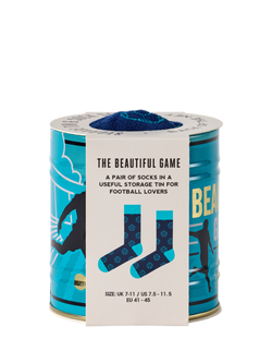 Gentlemen's Hardware Football Socks in a Tin, Blue