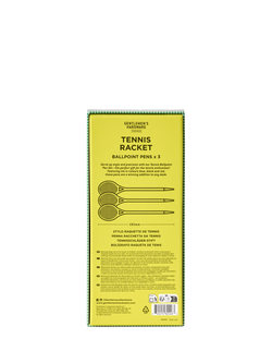 Gentlemen's Hardware Tennis Racket Ballpoint Pen Set - view 2, Green