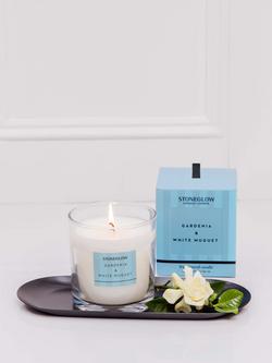 Stoneglow Modern Classic Gardenia & White Muguet Scented Candle, 200g - view 2, Blue
