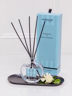 Stoneglow Modern Classic Gardenia & White Muguet Reed Diffuser, 120ml - view 2, Blue