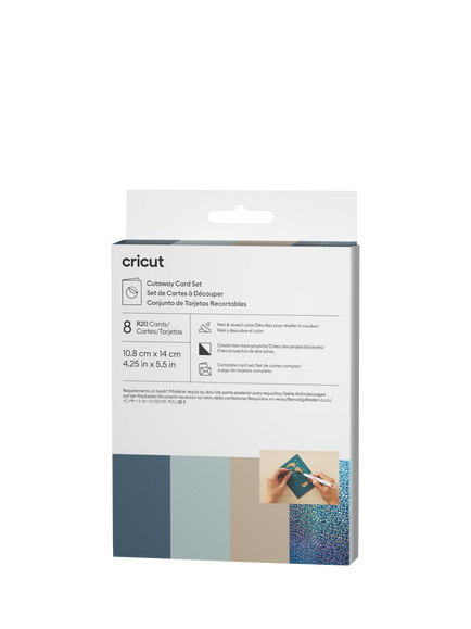 Cricut® Cutaway Cards Sampler, R20, Pack of 8, Marina