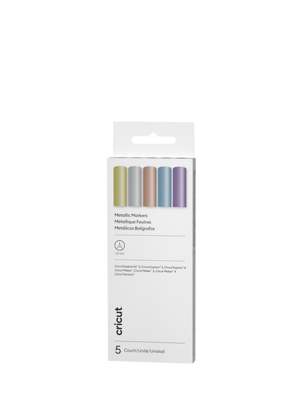 Cricut® Medium Pens, Metallic, Pack of 5, Metallic