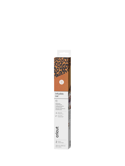 Cricut™ Patterned Infusible Ink™ Watercolour Transfer Sheets, Pack of 2, Leopard