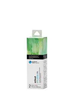 Cricut™ Patterned Infusible Ink™ Watercolour Transfer Sheets, Pack of 2, Green Watercolor