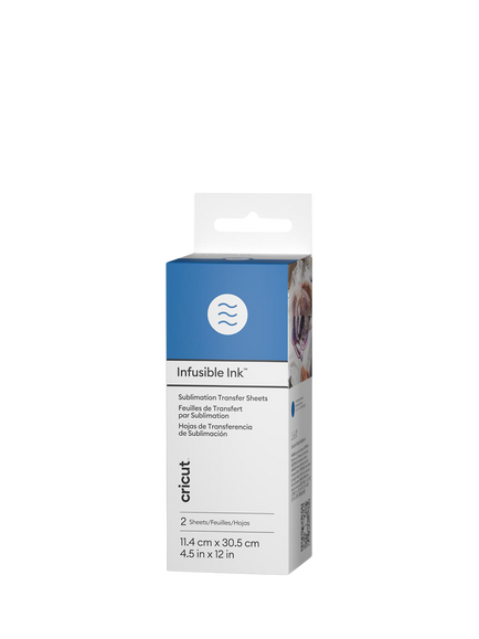 Cricut™ Patterned Infusible Ink™ Watercolour Transfer Sheets, True Blue, Pack of 2, True Blue