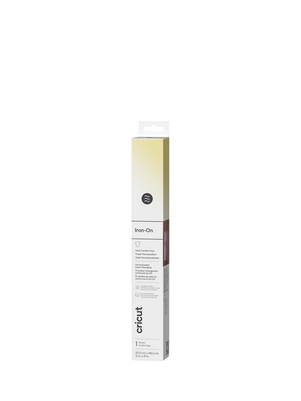 Cricut® UV-Activated, Colour-Changing Iron-On, Pastel Yellow