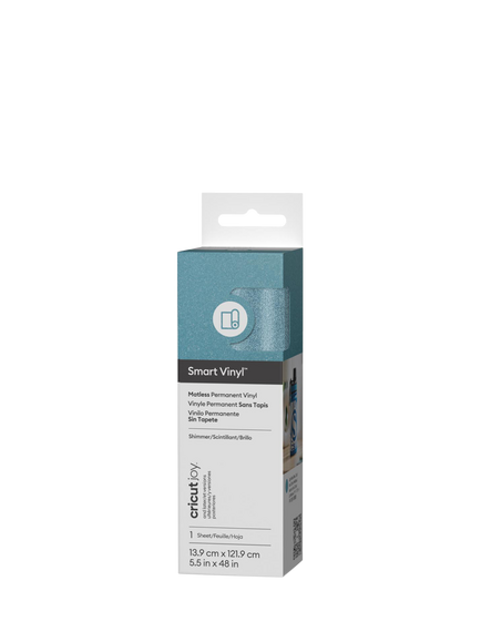 Cricut Joy™ Smart Vinyl™ Shimmer Matless Permanent Vinyl, Shimmer Light Blue