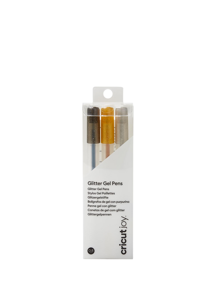 Cricut Joy™ Medium Point Glitter Gel Pens, Gold/Silver/Copper, Pack of 3, Gold/Silver/Copper