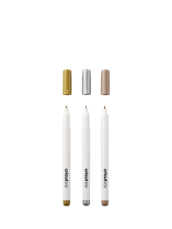 Cricut Joy™ Fine Point Metallic Markers, Gold/Silver/Copper, Pack of 3 - view 2, Gold/Silver/Copper