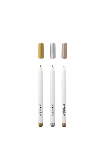 Cricut Joy™ Fine Point Metallic Markers, Gold/Silver/Copper, Pack of 3 - view 2, Gold/Silver/Copper