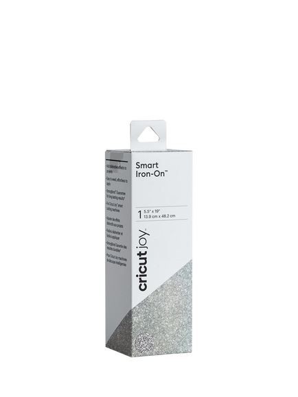 Cricut Joy™ Smart Iron On™ Glitter Matless Heat Transfer Vinyl, L48.2cm, Glitter Silver