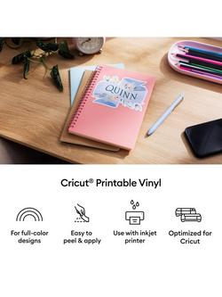 Cricut® Printable Sticker Paper, A4, White, Pack of 8 - view 2, White