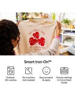 Cricut® Smart Iron-On™ Matless Heat Transfer Vinyl, Yellow, L91cm - view 2, Grass