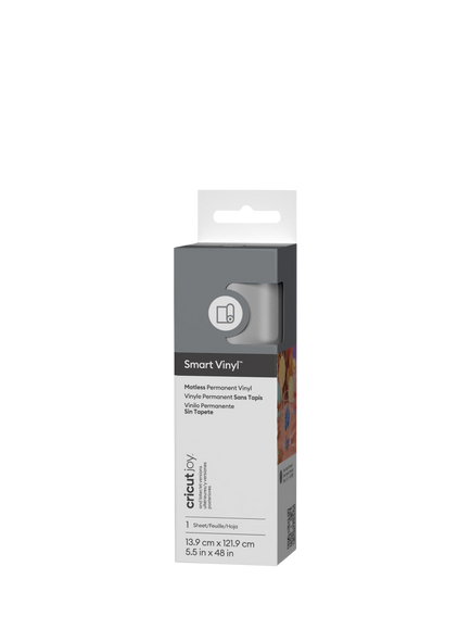 Cricut® Smart Vinyl™ Matless Permanent Vinyl, L121.9cm, Silver