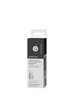 Cricut® Smart Vinyl™ Matless Permanent Vinyl, White, L121.9cm, Shimmer Black
