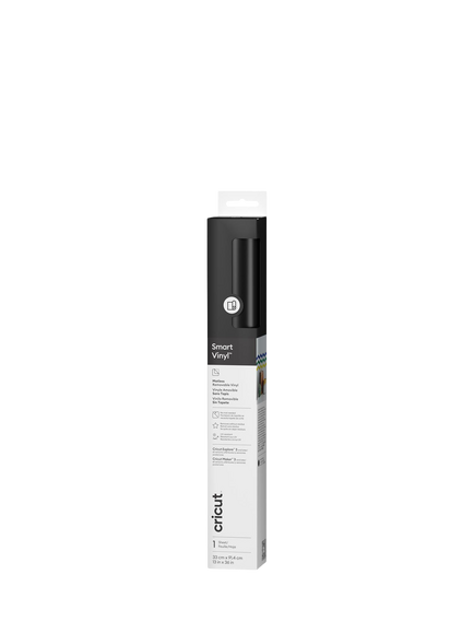 Cricut® Smart Vinyl™ Matless Removable Vinyl, Black, L91cm, Black