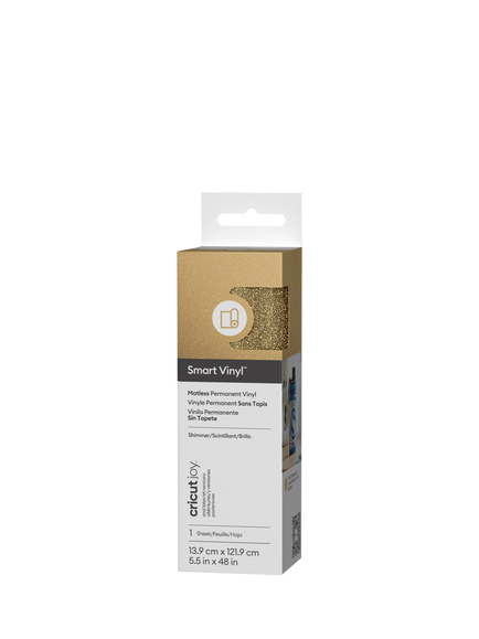 Cricut® Smart Vinyl™ Matless Permanent Vinyl, L121.9cm, Shimmer Gold
