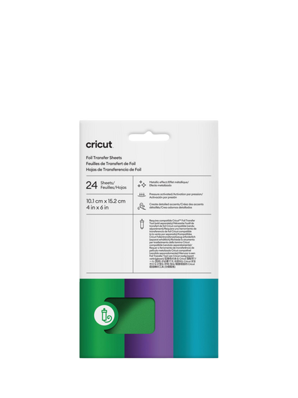 Cricut® Foil Transfer Sheets Sampler, Pack of 24, Jewel