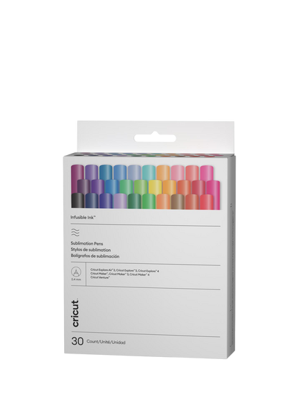 Cricut 0.4mm Fine Infusible Ink Markers, Pack of 30, Multi