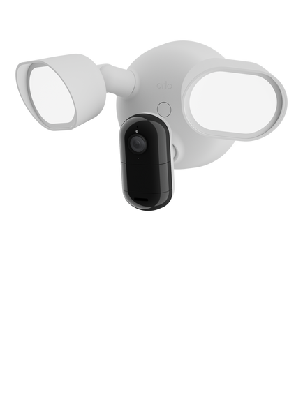 Arlo Wired Floodlight Smart Security System with Two 2K Cameras, White - view 2, White